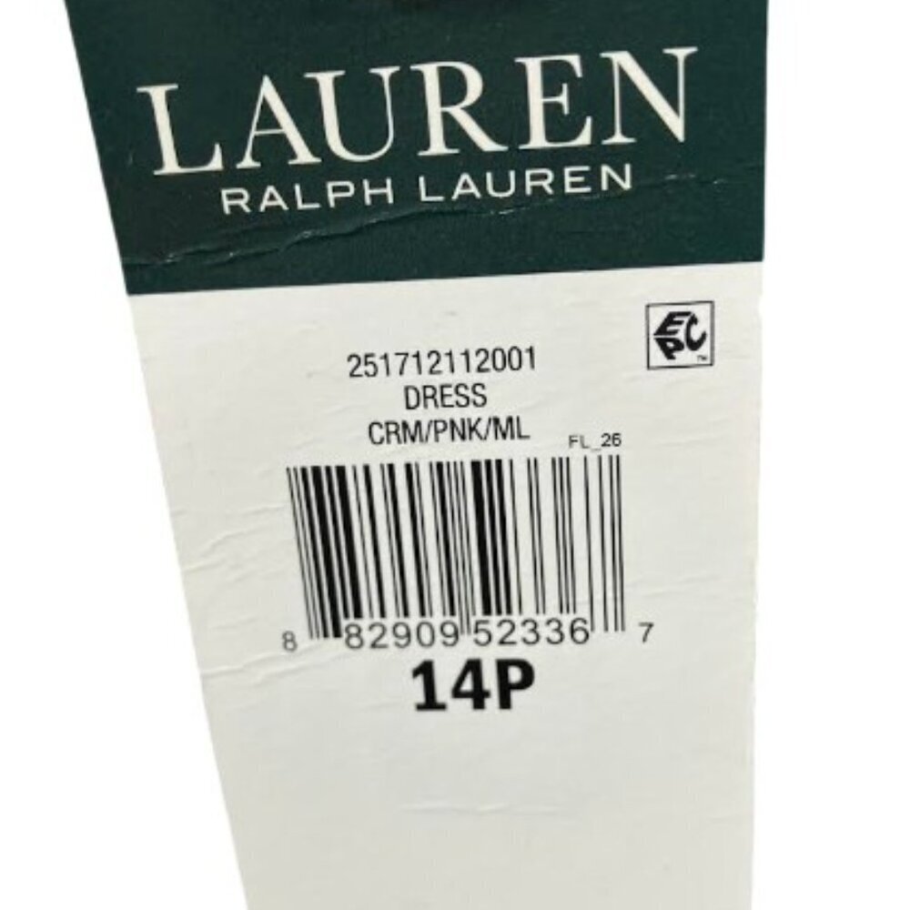 Lauren Ralph Lauren Floral Ruffle Sleeve Shift Dress Short Sleeve Size 14P NWT - Picture 10 of 12